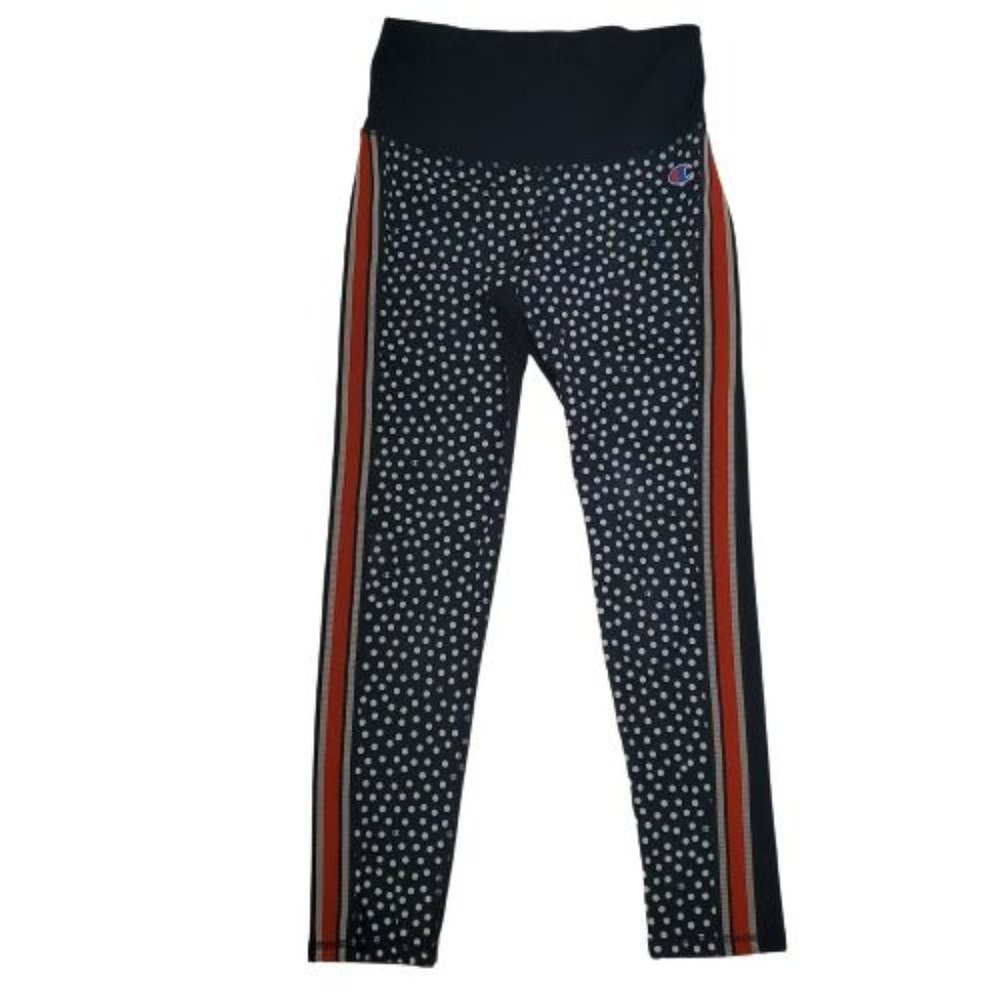 Champion Women's Sport High-Rise Tight C Dot Print Scatter/Athletic Navy Small - Picture 6 of 15